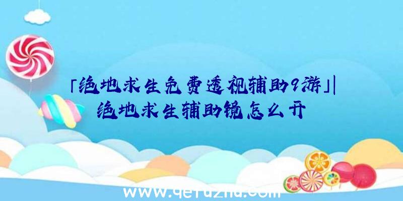 「绝地求生免费透视辅助9游」|绝地求生辅助镜怎么开